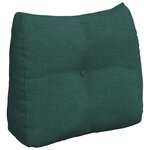 vidaXL Coussin de Dos Vert foncé 60 x 24 x 50 cm tissu