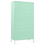 vidaXL Garde-robe Vert menthe 90x50x180 cm Acier