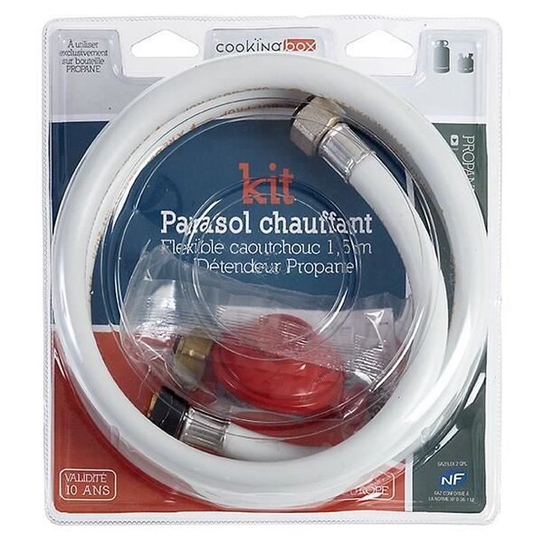 Kit parasol chauffant raccord a visser 1,5m