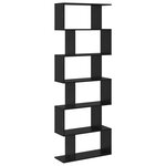 vidaXL Bibliothèque en chêne noir - 70 x 24 x 193 5 cm  bois d'ingénierie.