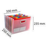 Trieur Valisette Maxi 24 compartiments polypropylène Crystal EXACOMPTA