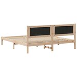 vidaXL Cadre de lit Gris clair 180 x 200 cm Pin massif