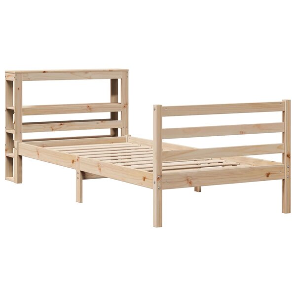 vidaXL Cadre de lit sans matelas 75x190 cm bois de pin massif