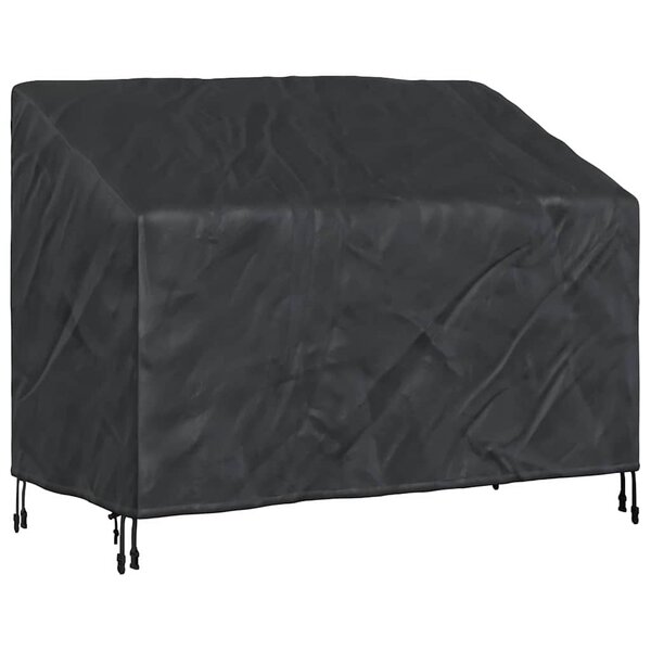 vidaXL Housse de banc de jardin Noir 134 x 70 x 65 / 94 cm Tissu 420D