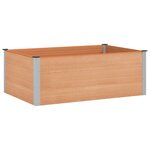 vidaXL Jardinière surélevée Marron 150 x 100 x 54 cm WPC et Aluminium
