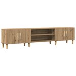 vidaXL Meuble TV chêne artisanal 180x31 5x40 cm bois d'ingénierie