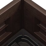 vidaXL Lit surélevé de jardin PP Moka 43x43x35 cm