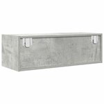 vidaXL Meuble TV gris béton 80x31x25 5 cm bois d'ingénierie