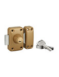 THIRARD - Verrou double entrée Transit 2 pour porte d'entrée  cylindre 60mm  4 clés  époxy or