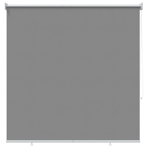 vidaXL Store roulant extérieur protection UV Gris clair Polyester