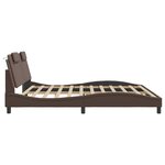 vidaXL Cadre de lit Viana sans matelas marron 200x200 cm similicuir