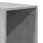 vidaXL Garde-robe gris béton 30x50x200 cm bois d'ingénierie