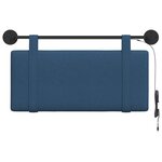 vidaXL Tête de lit suspendue Bleu Tissu