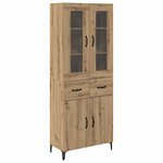 vidaXL Haut Armoire Montage mural Chêne artisanal 69 5 x 34 x 180 cm