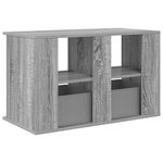 vidaXL Support de télévision avec tiroir Gris Sonoma 79 x 40 x 48 cm