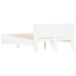 vidaXL Cadre de lit sans matelas blanc 120x190 cm