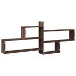 vidaXL Étagère murale chêne marron 167 5x18x68 cm bois d'ingénierie