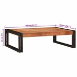 vidaXL Étagère de salle de bain avec étagère 80 x 50 x 23 cm