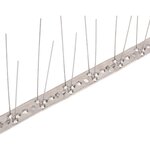 vidaXL Ensemble de 20 pointes à 2 rangées contre oiseaux Inox 10 m