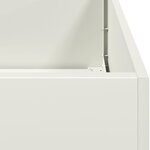 vidaXL Jardinière blanc 280x40x40 cm acier laminé à froid