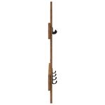 vidaXL Porte-manteau mural Montage mural Bois ancien 60 x 3 x 82 cm