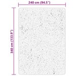 vidaXL Tapis HUARTE à poils courts doux et lavable rouge 240x340 cm