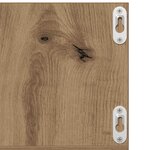 vidaXL Étagère murale à CD chêne artisanal 75x18x18 cm bois ingénierie