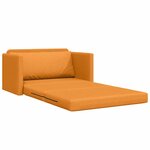 vidaXL Canapé-Lit Jaune foncé 124 x 71 x 78 cm tissu