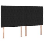 vidaXL Lit avec rangement et matelas Noir 180 x 200 cm Velours