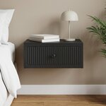 vidaXL Cabinet de chevet Noir 49 x 34 5 x 20 cm Bois d'ingénierie