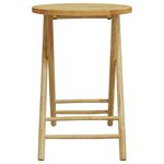 vidaXL Ensemble de bistro pliante 3 Pièces et coussins gris foncé bambou