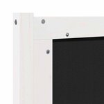 vidaXL Tête de lit Autre Blanc et gris clair 135 cm Bois massif en pin