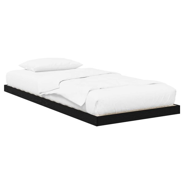 vidaXL Cadre de lit surélevé Chêne noir 71 5 x 190 cm