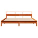 vidaXL Cadre de lit sans matelas cire marron 200x200cm bois pin massif
