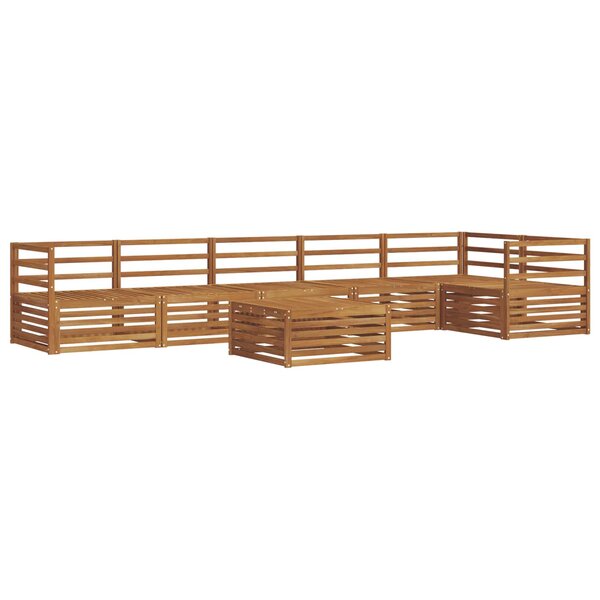 vidaXL Ensemble de canapés d'extérieur 7 pc Naturel