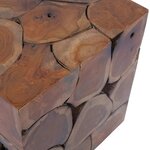 vidaXL Tabouret Bois de teck massif