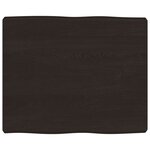 vidaXL Dessus de table bois massif traité bordure assortie