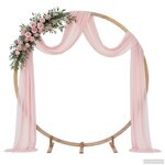 vidaXL Arche de mariage Marron Clair 224 x 80 x 220 cm