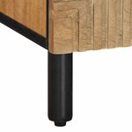 vidaXL Meuble TV marron 100x33x46 cm bois massif de manguier