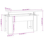 vidaXL Table basse Sonoma gris 101x49x52 cm Bois d'ingénierie