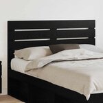 vidaXL Tête de lit Chêne noir 150 cm Bois d'ingénierie