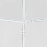 vidaXL Tente de réception 3 x 3 m Blanc