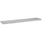 vidaXL Étagère murale flottante Gris béton 120x23 5x3 8 cm MDF