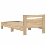 vidaXL Cadre de lit sans matelas avec tête de lit 75x190 cm