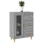 vidaXL Buffet sonoma gris 69 5x34x90 cm bois d'ingénierie