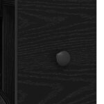 vidaXL Ensemble de mobilier de salle de bain Montage mural Chêne noir