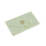 PAPERTREE ANASTASIA Lot de 5 Enveloppes cadeau 19x10cm  Ivoire/Or