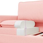 vidaXL Canapé Rose 156 x 81 x 87 5 cm Tissu