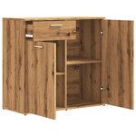 vidaXL Buffet chêne artisanal 80x36x75 cm bois d'ingénierie