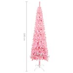 vidaXL Arbre de Noël mince rose 180 cm